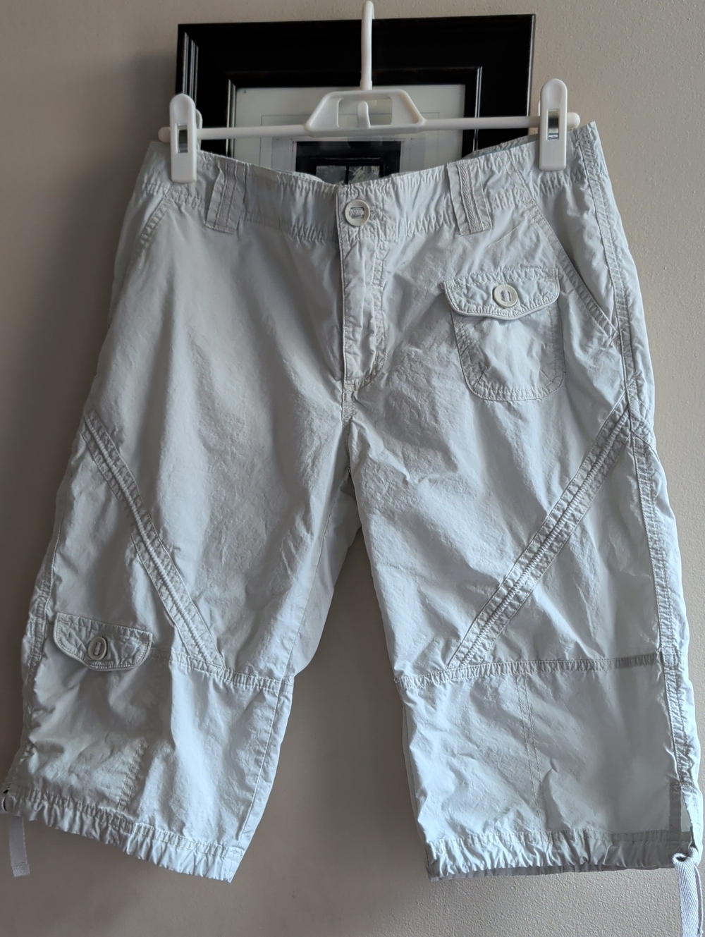 Columbia Off-White Cargo Bermuda Shorts